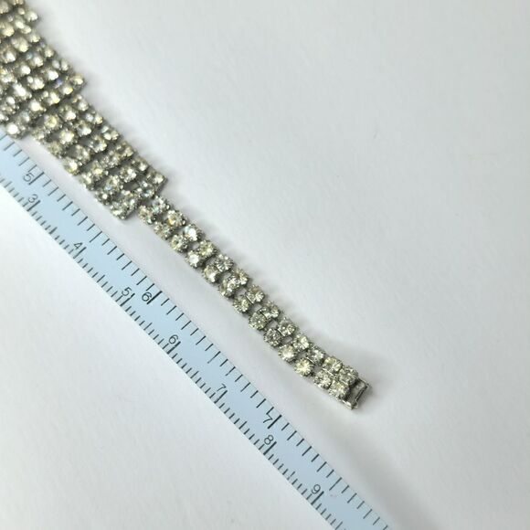 Vintage rhinestone bling statement bracelet - Picture 4 of 7